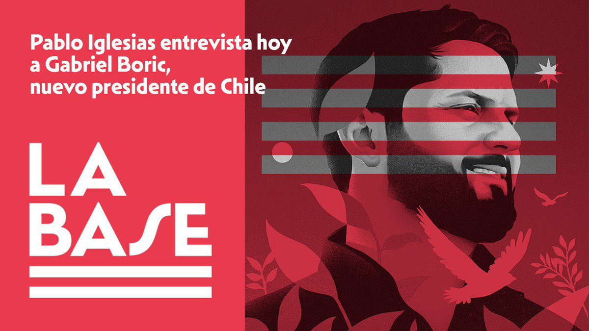 PabloIglesias's tweet photo. Hoy en @Labasepublico entrevisto a @gabrielboric Creo que nos va a quedar un programa potente. Lo estamos trabajando mucho

18:00 #LaBaseBoric 👇🏻

PúblicoTV
https://t.co/vfBLTj64Bv
Youtube
https://t.co/sEpHr4M4a4
iVoox
https://t.co/hufy3hTrR8
Spotify
https://t.co/t2sc0u12V6 https://t.co/JzMzeoWy8I