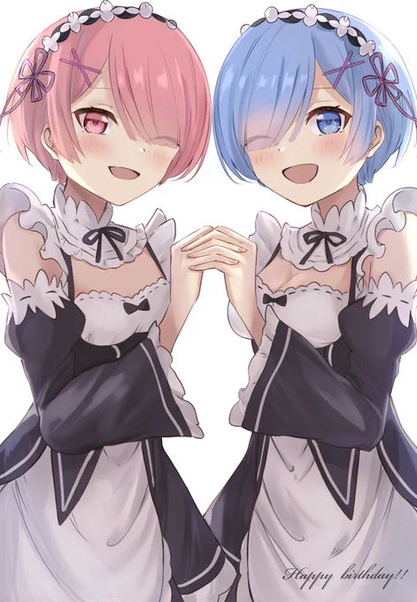 お誕生日おめでとう!!
#レムラム生誕祭2022 
#リゼロ 