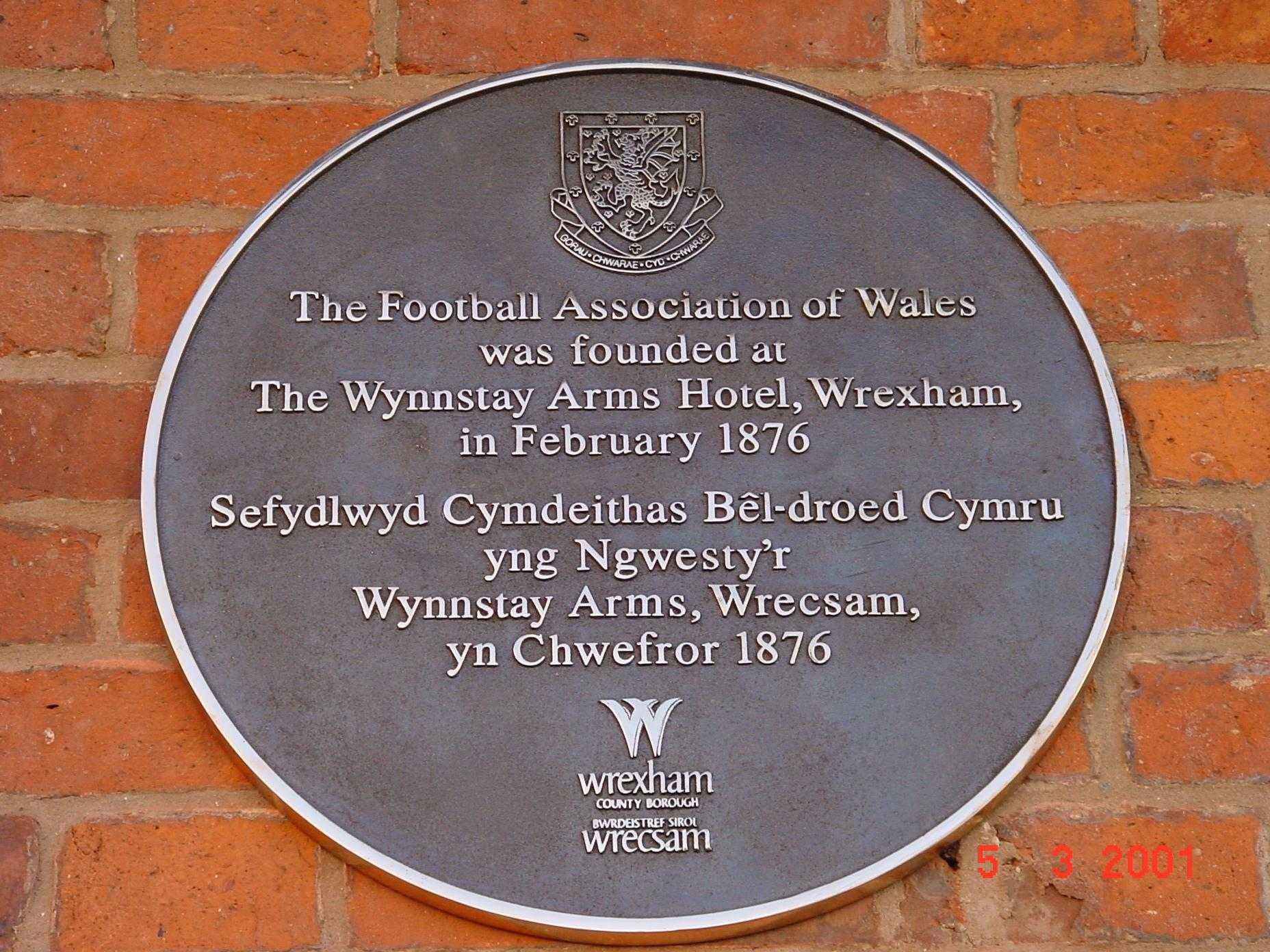 Amgueddfa Bêl-droed Cymru / Football Museum Wales on X: "On this day: 146 years ago on 2 February 1876, the first meeting of the @FAWales took place at the Wynnstay Arms Hotel