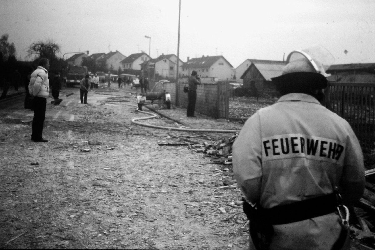 Lage auf der Hammersbacher Straße in nördliche Richtung. Foto: Unbekannt