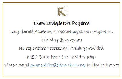Exam Invigilators Required <a href="/WalAbbeyNews/">Waltham Abbey News</a> 😃
