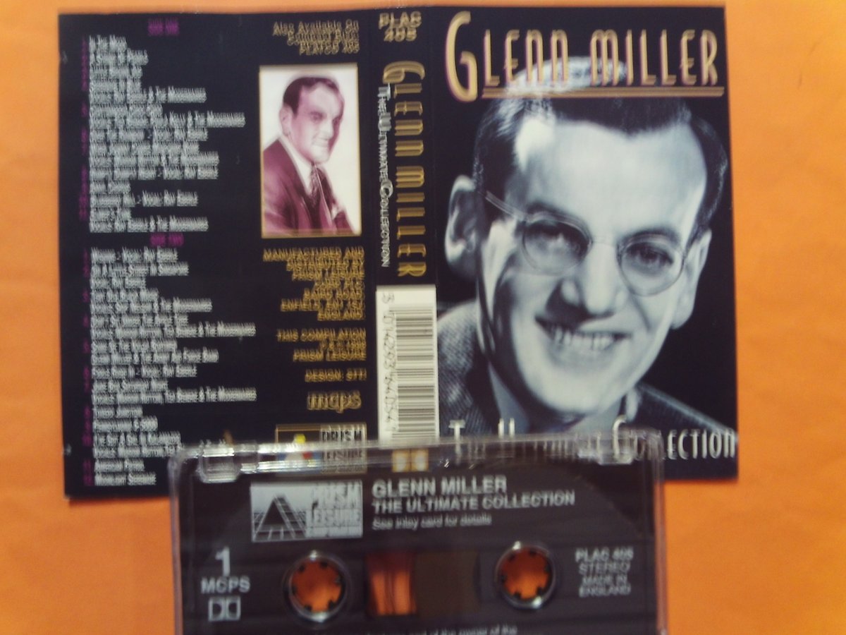 revolver_vinyl's tweet photo. Good morning!
#cassette of the day :
Glenn Miller – The Ultimate Collection
(UK Prism Leisure 23 track 'doubleplay' tape 1998)
#thirties #forties #swing #BigBand #30smusic #40smusic #PreRock #pop https://t.co/L8eMI9LKPr