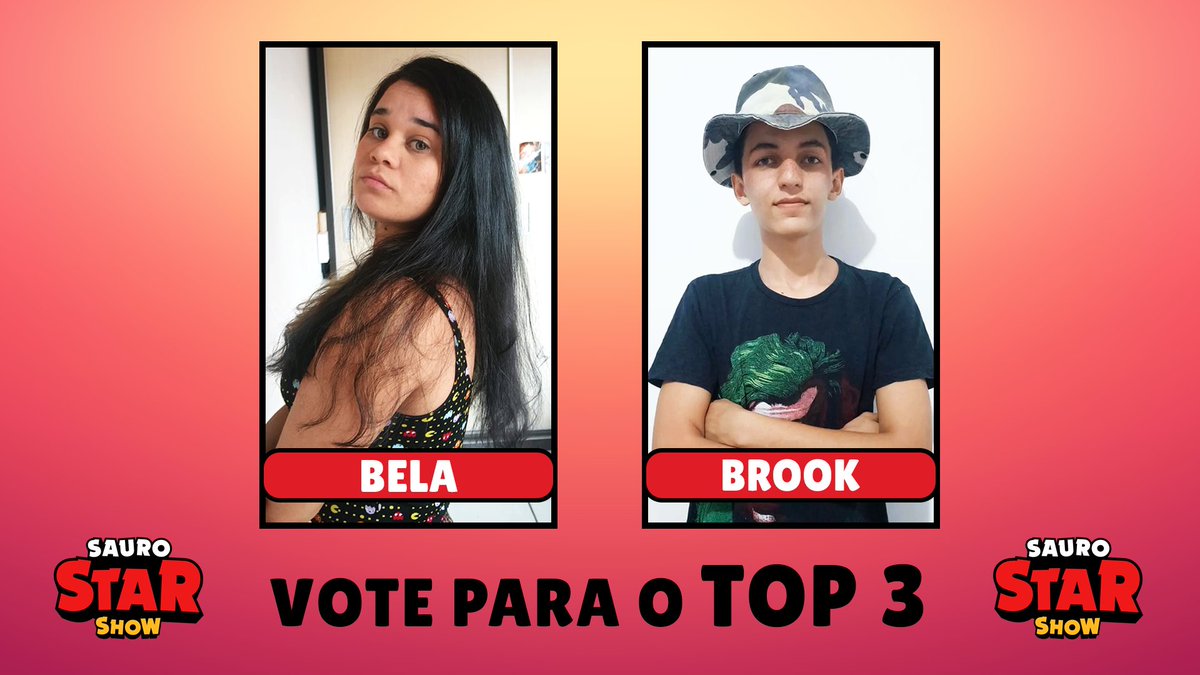 SSSNews_'s tweet photo. BORA VOTAR! Votem para o top 3! Entre @izabelaub e @brookdasmenina vote quantas vezes quiser! 🔴  #SauroStarShow
https://t.co/43rmGVRnZX https://t.co/XadTXYQmg7