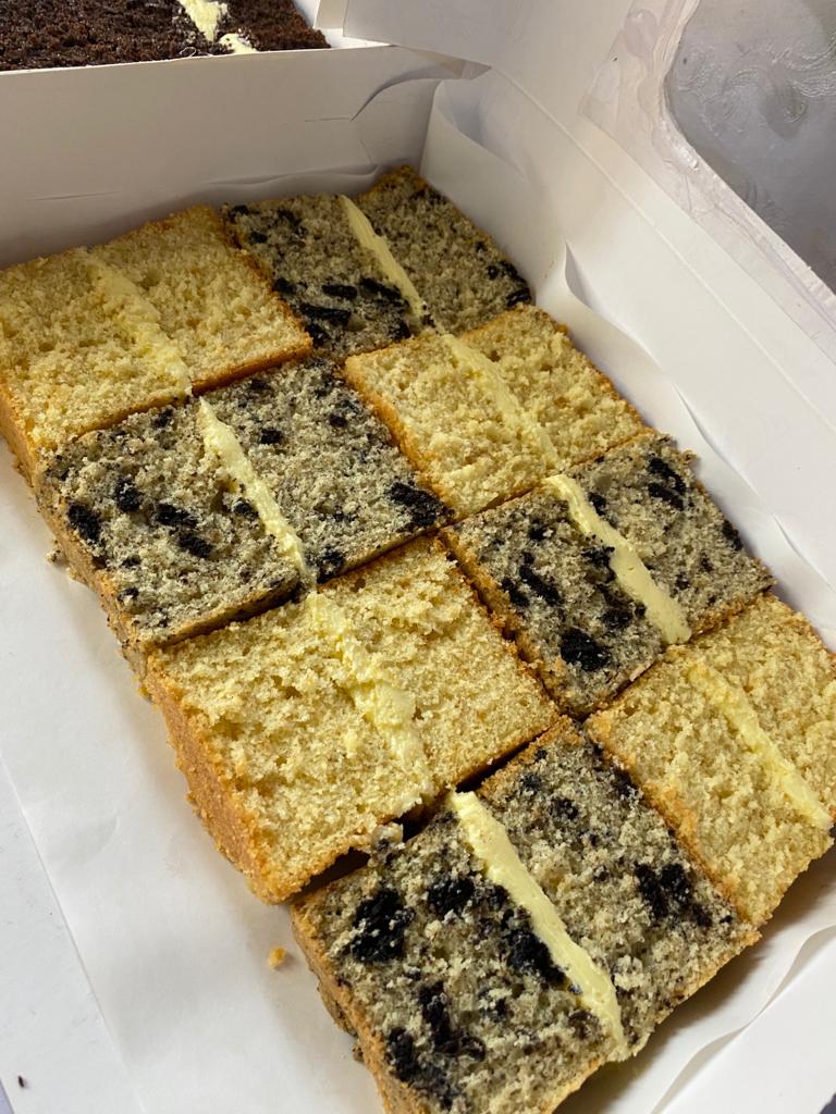 Cookies and cream and vanilla box