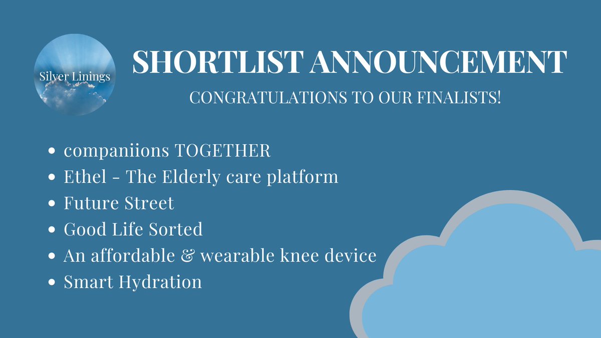 Silver Linings Competition (@ideas4silvers) on Twitter photo 📢We are delighted to announce the Business Plan shortlist!! Join us between 2.30 - 4.30pm GMT on Thur 10th Feb to find out who will win! Hosted by our sponsor <a href="/traverssmith/">Travers Smith</a>
Sign up here ➡️ bit.ly/33IDzKu
#ideas4Silvers #investment #oldergenerations 📢We are delighted to announce the Business Plan shortlist!! Join us between 2.30 - 4.30pm GMT on Thur 10th Feb to find out who will win! Hosted by our sponsor <a href="/traverssmith/">Travers Smith</a>
Sign up here ➡️ bit.ly/33IDzKu
#ideas4Silvers #investment #oldergenerations