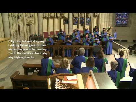 Hymn 384 - o love that wilt not let me go performed by the riverside choir | jan...
