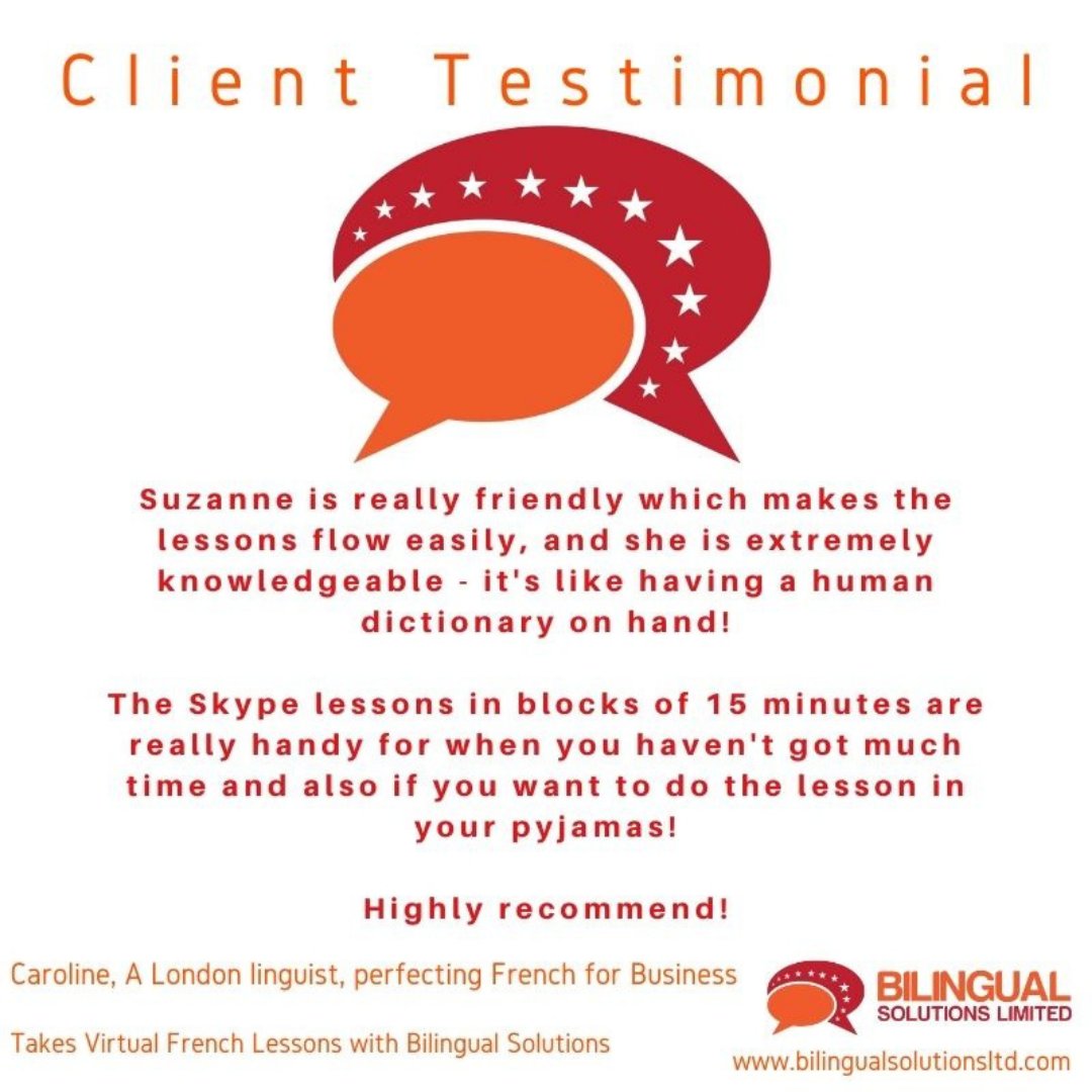 bilingualsolver's tweet photo. 15 mins to spare? Caroline loved doing our French for Business lessons in her pyjamas, why not give it a go? https://t.co/xI69OBwqja

#learnalanguage #languagelessons #onlinelanguagelessons #virtuallanguagelessons #learnfrench #learnspanish #learngerman https://t.co/odn6USUQe3