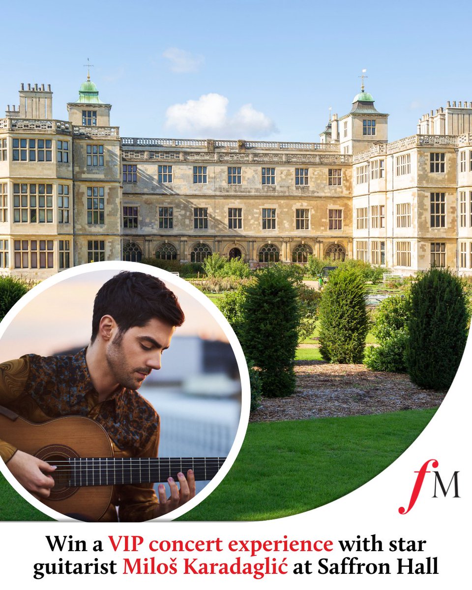 We’re offering a VIP concert experience with star classical guitarist <a href="/MilosGuitar/">MILOŠ</a> at <a href="/SaffronHallSW/">Saffron Hall</a>, with a meet-and-greet, dinner and accommodation included. 🎶

Entries cost £5, with all proceeds going to Classic FM’s charity, <a href="/makenoise/">Global's Make Some Noise</a> 👉 clssicfm.co/milos