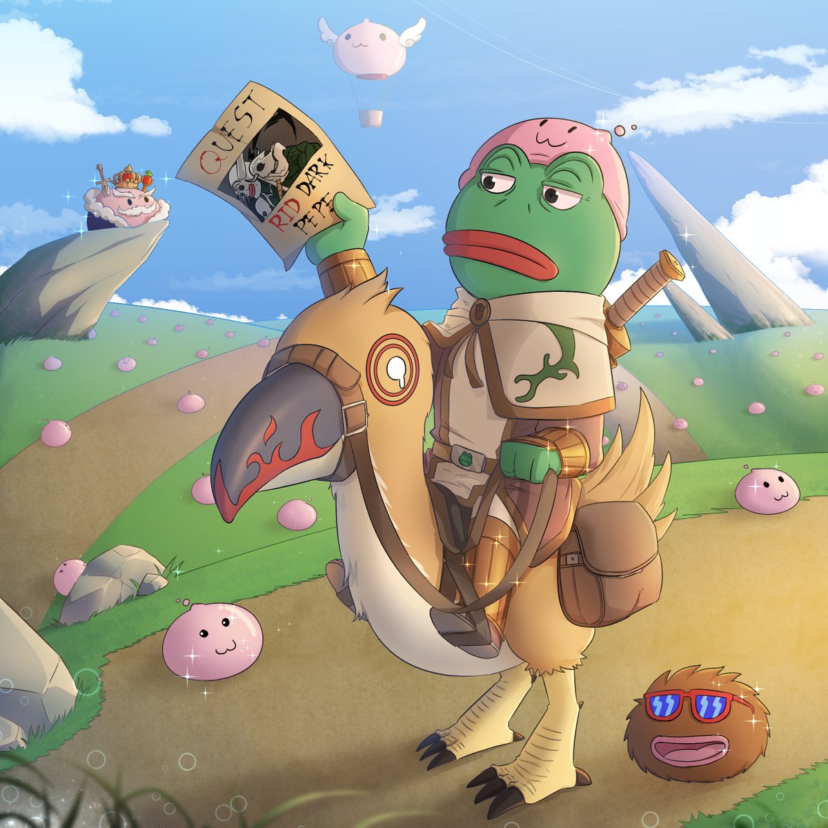 tako_pe's tweet photo. Knight pepe
Reserve price 0.15 ETH 🐸
Check out this artwork by @tako_pe on @withFND
  
https://t.co/207XL3xpC0

#nftcollectors #nft #NFTdrops #pepe #FrogFam #NFTTHAILAND #NFTdrop #NFTs 
#opensea #NFTCommunity #NFT https://t.co/fEAuzOOzWP