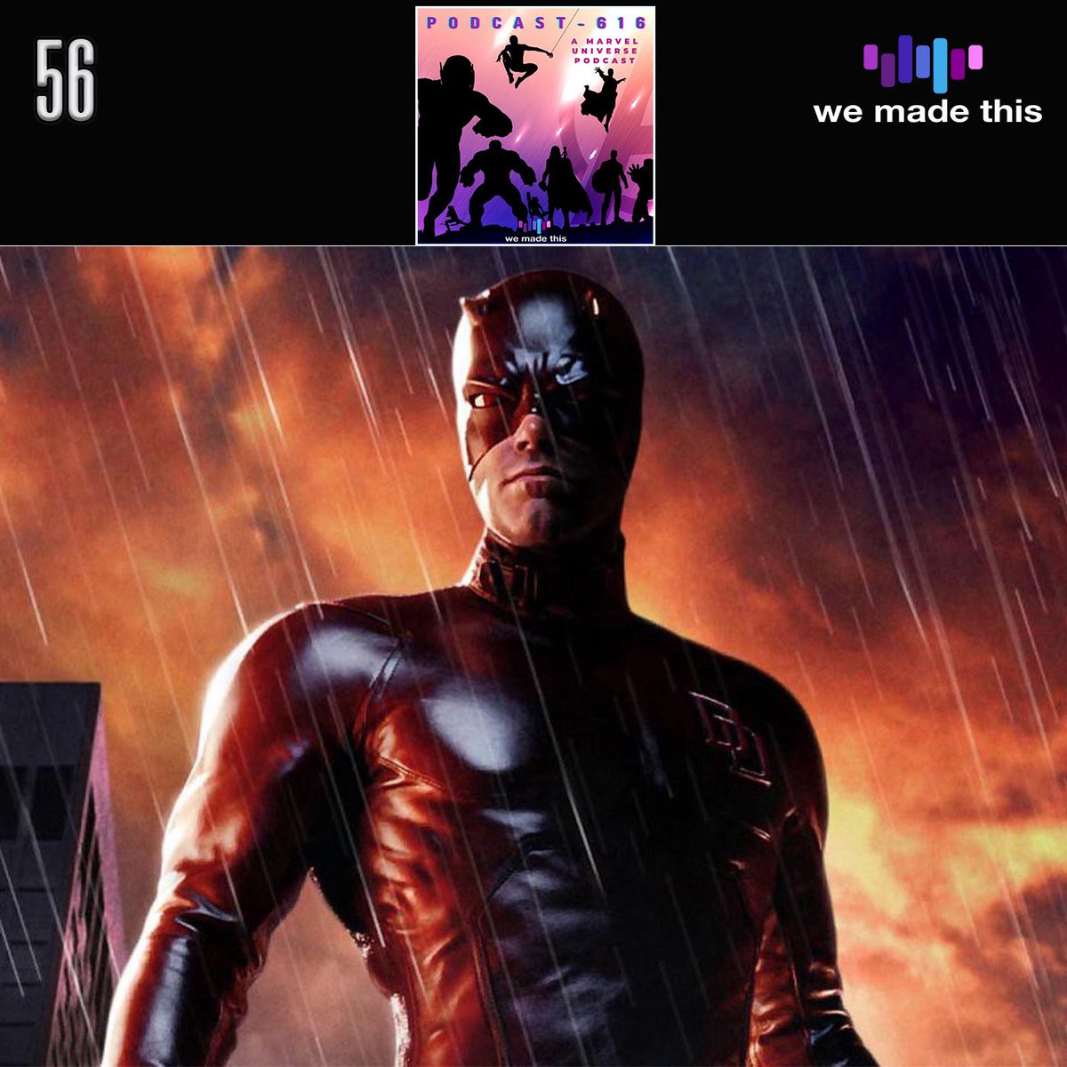 podcast616's tweet image. NEW EPISODE of #Podcast616

@MarkAdamsHC is joined by @vintage_t3a to discuss a bit of Marvel ‘tat’ in the 2003 #Daredevil adaptation starring Ben Affleck.

Listen and subscribe on Apple Podcasts, Spotify or your podcast app of choice. pod.link/1548188581/epi…