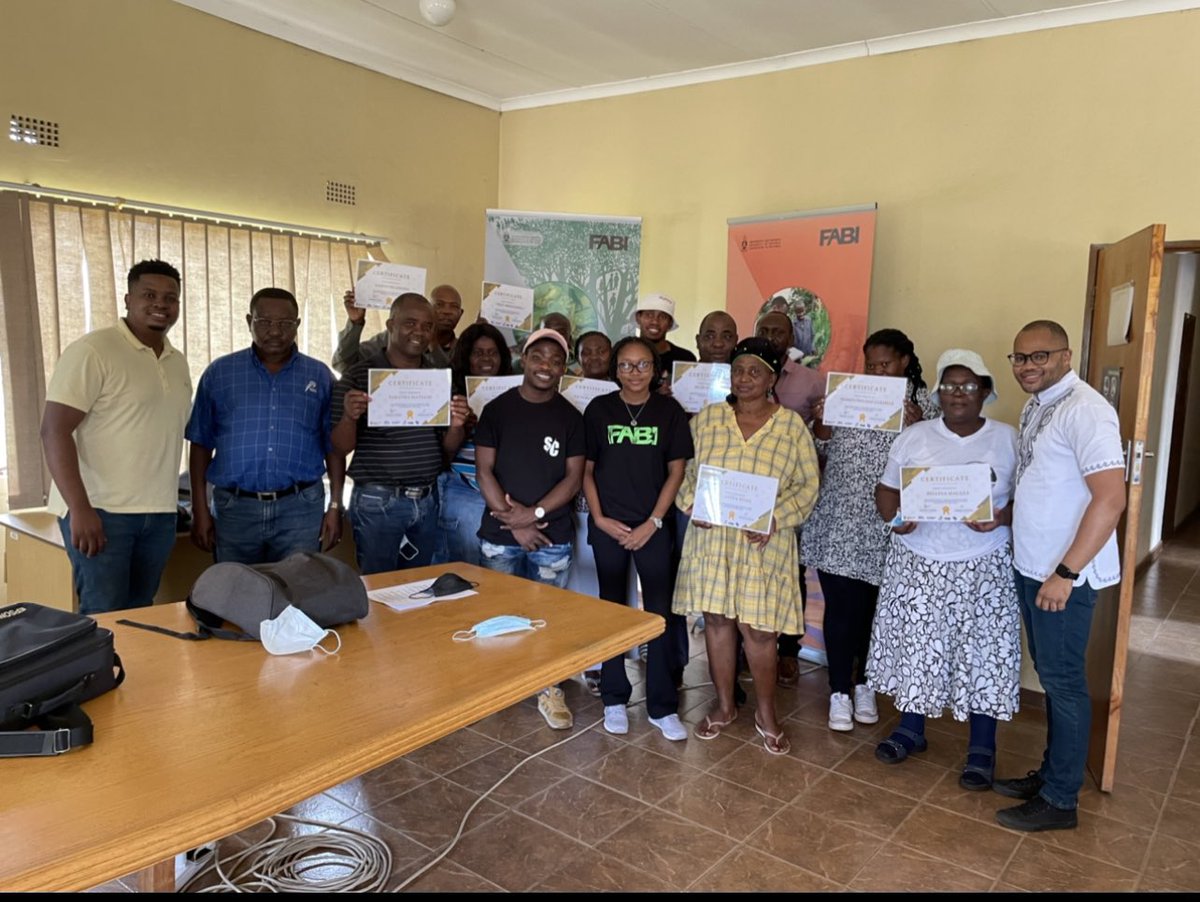 social_coding's tweet image. We're honoured to have been the training delivery partner for the Forestry and Agricultural Biotechnology Institute's (FABI) small scale farmers workshop. It was such a joy to witness these farmers learn to use technology in a way that could lead to better farming &  income