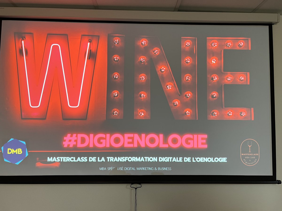 💥#MasterClass de la #TransfoNum de l’oenologie par <a href="/digi_oenologie/">Digi œnologie</a> du <a href="/MBADMB/">mbadmb</a> de <a href="/EFAP_/">EFAP</a> avec <a href="/HUBInstitute/">HUB Institute</a> 
📌Démarrage Now 💥

#MBADMB #gogogo 
#digioenologie 
<a href="/VincentMontet/">Vincent MONTET</a> <a href="/ArnaultChatel/">Arnault Chatel</a>