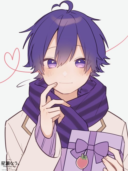 「purple hair purple scarf」 illustration images(Latest)