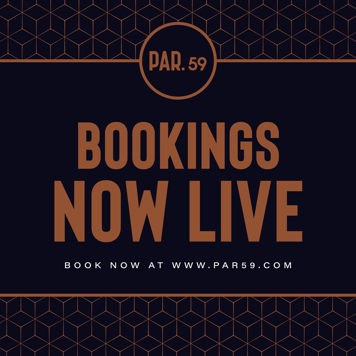 Bookings are now live from Friday 18th March! Book now: par59.com/book ⛳️