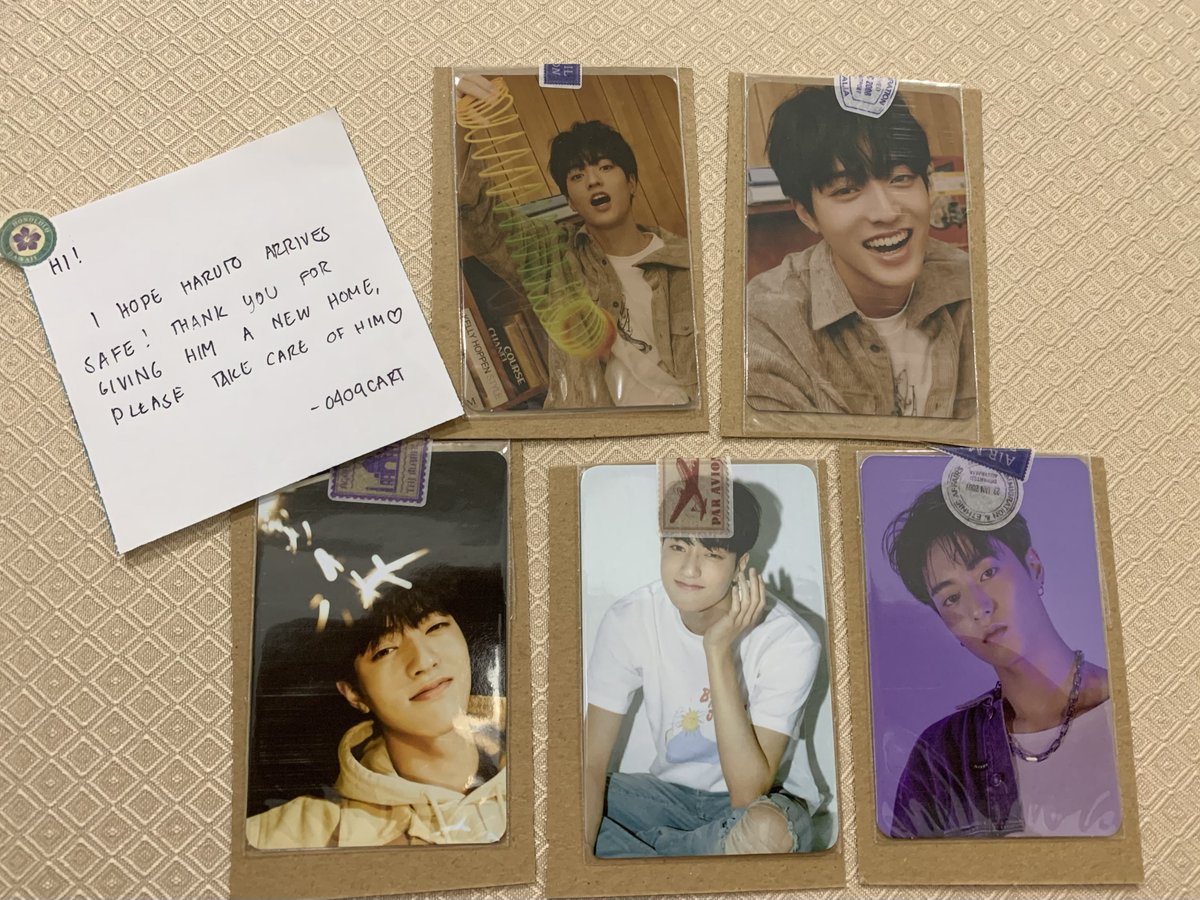 hyuneshop's tweet photo. 💌 #0409feedbacks
thank you @0409cart for letting me adopt these haruto pcs! thank you for the smooth transaction and secured packaging! 💙🦋 https://t.co/1nfQ2EmhhO