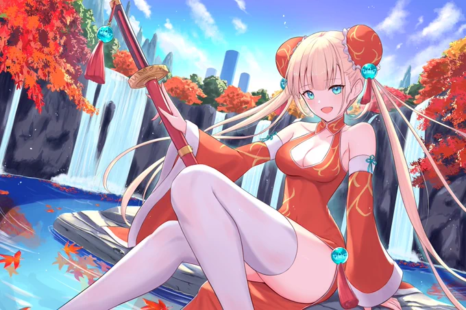 #ツインテールの日 
私がデザインすると高確率でツインテになる… 
