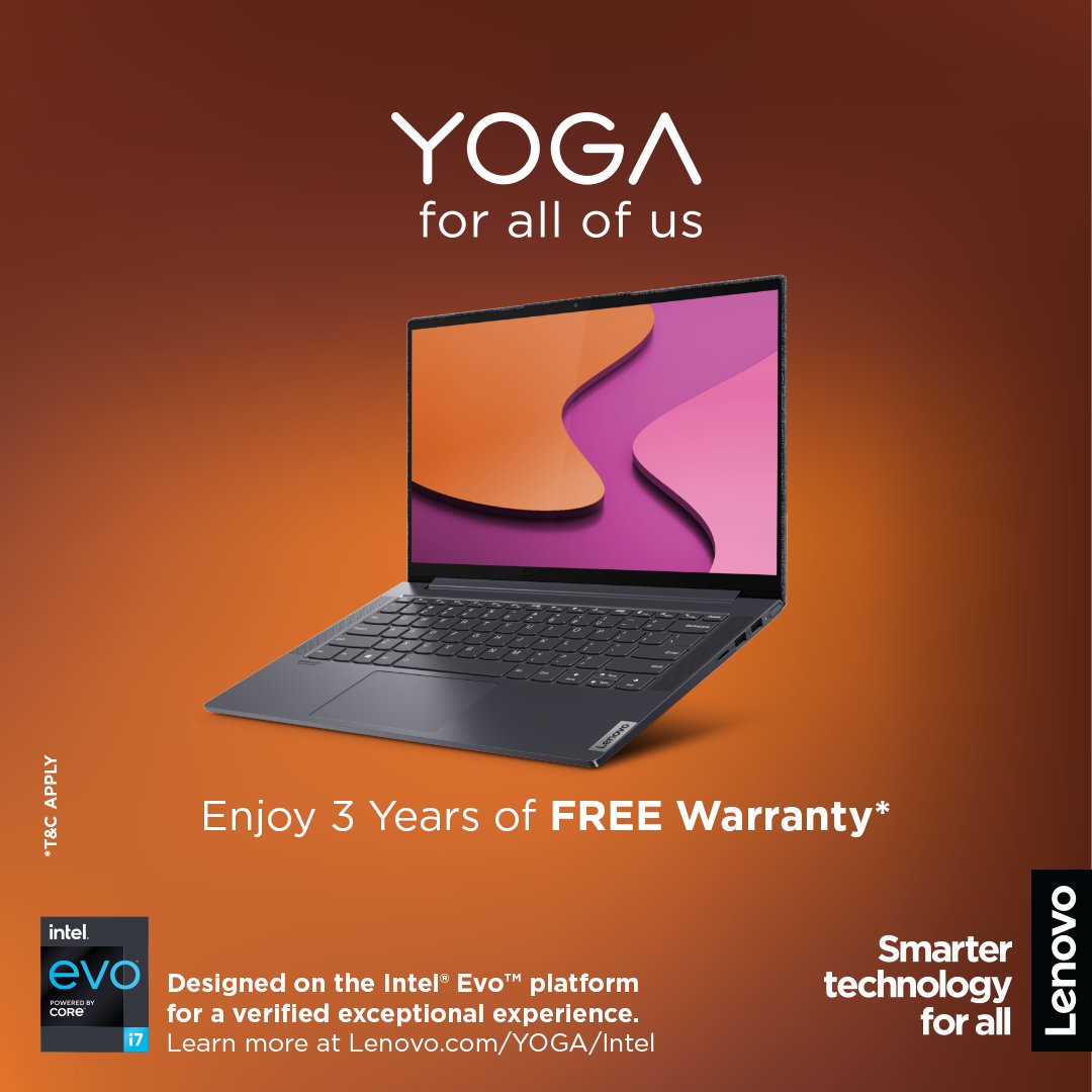 Lenovo_in's tweet photo. For all of us. Whatever your thing, YOGA Slim 7i got you.
Learn More at https://t.co/XRJmcN4ty2
#LenovoYoga #ForAllofUs #IntelEvoPlatform https://t.co/W2ykKplRlo
