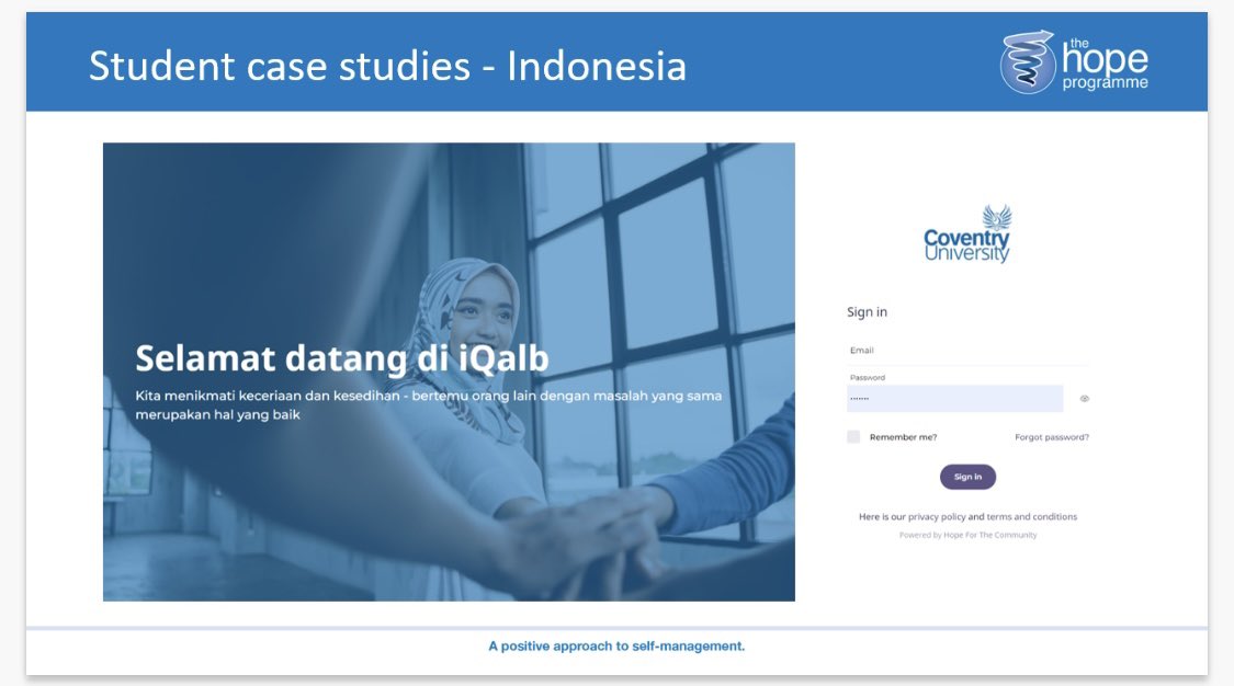 HOPE4TC's tweet photo. Three @CU_ReCap doctoral students from Indonesia are currently developing #selfmanagement courses for people in Indonesia. The first includes supporting women with breast cancer #CovHoot22 @CU_ReCap #poweredbyHope https://t.co/TSJo335Fk5