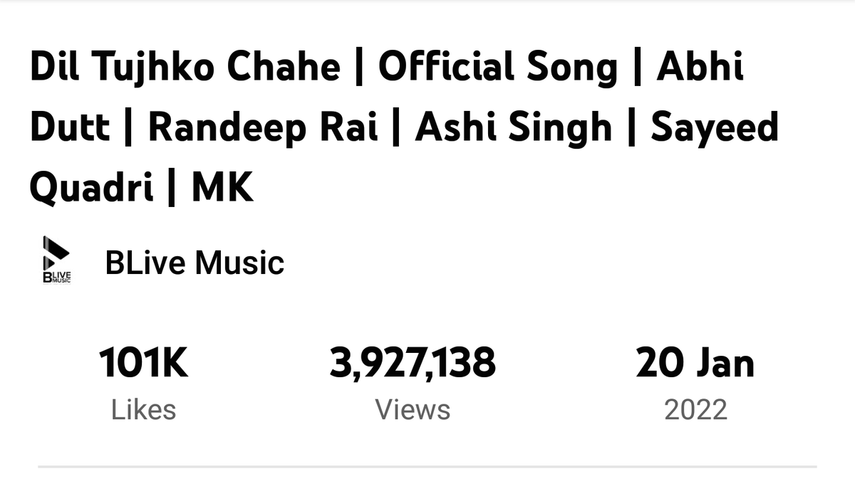 KuchTohLikhaHai's tweet photo. I think the views are going at a good pace today!
It increased from 3,927138 to 3,927862 in just 20 mins or so!
So let's stream more today people &amp; reach the 4M mark the soonest
#AshDeepMV #AshDeep #DilTujhkoChahe https://t.co/c2GUE37FNF