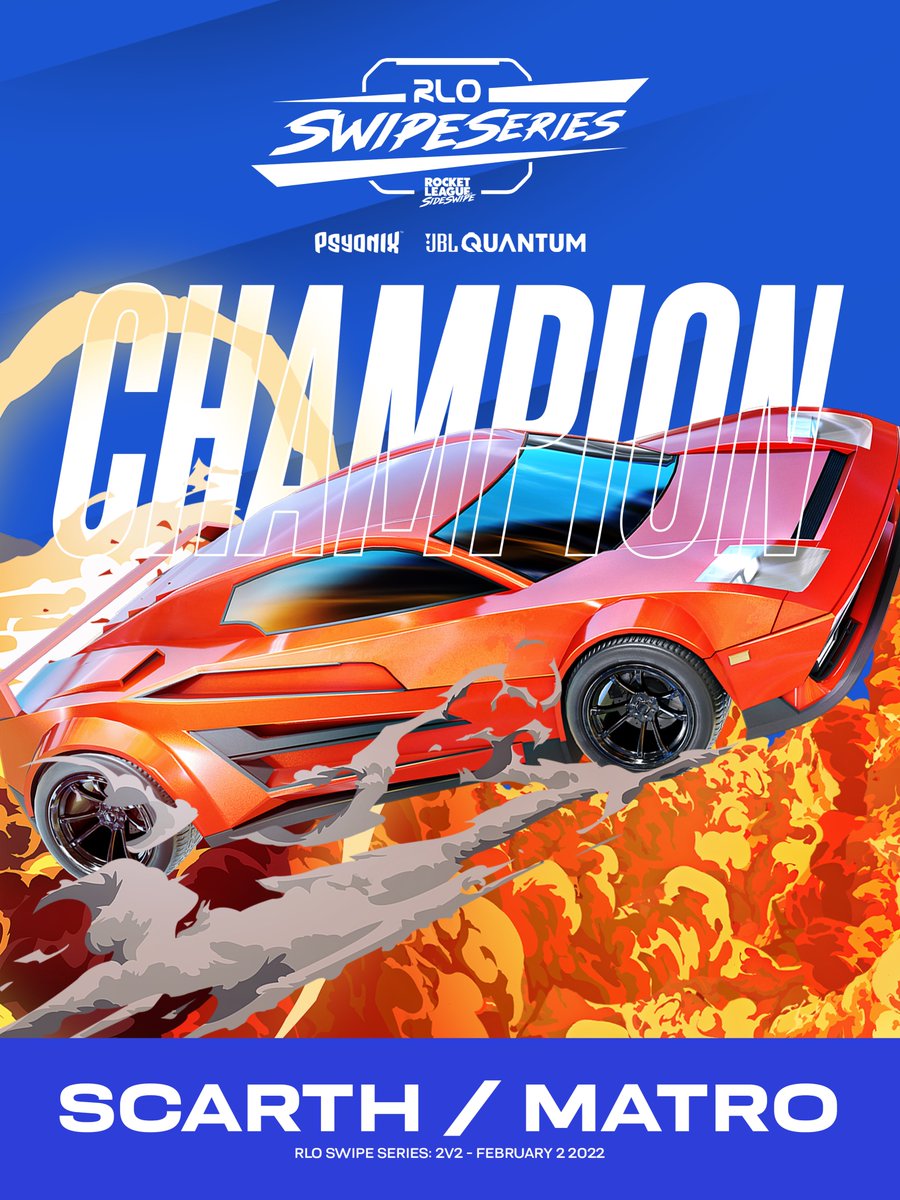 RLOceania's tweet image. YOUR 2V2 OCEANIC CHAMPIONS! 🏁

🏆 @ScarthRL 
🏆 @Matro_ 

#RLSideswipe