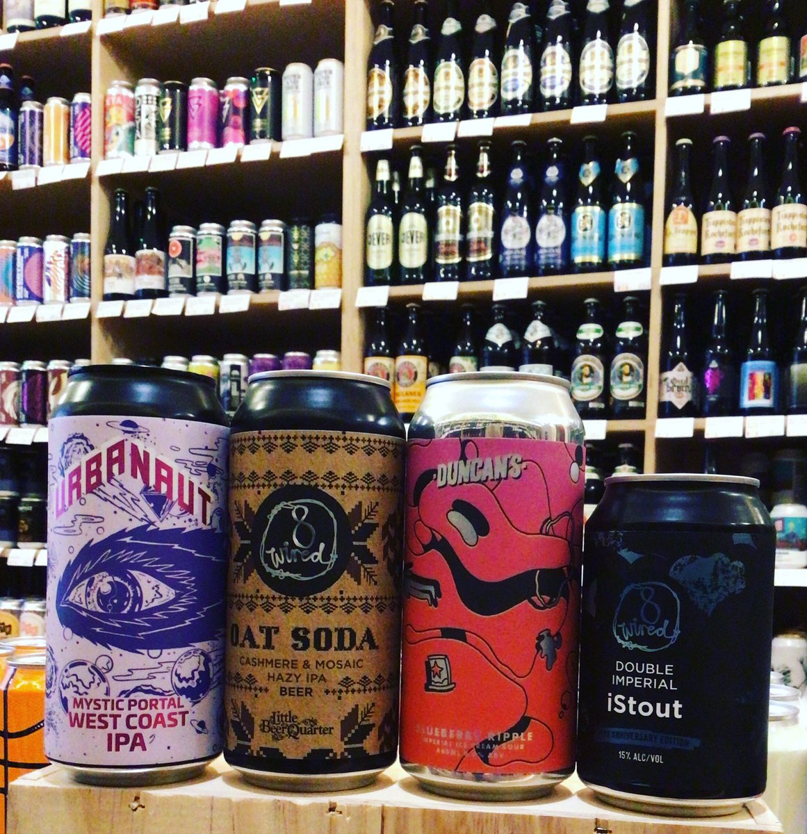 GoodSpiritsCoWB's tweet photo. Some incredible beers from #newzealand just in and they look very tasty 😋🍻🍻

#newzealandbeermonth #ipa #oats #westcoast #imperialstout #sour #beeroclock #amazingbeer
#urbanautbrewing #duncansbrewco @8wiredbrewing https://t.co/07czCGVwTt