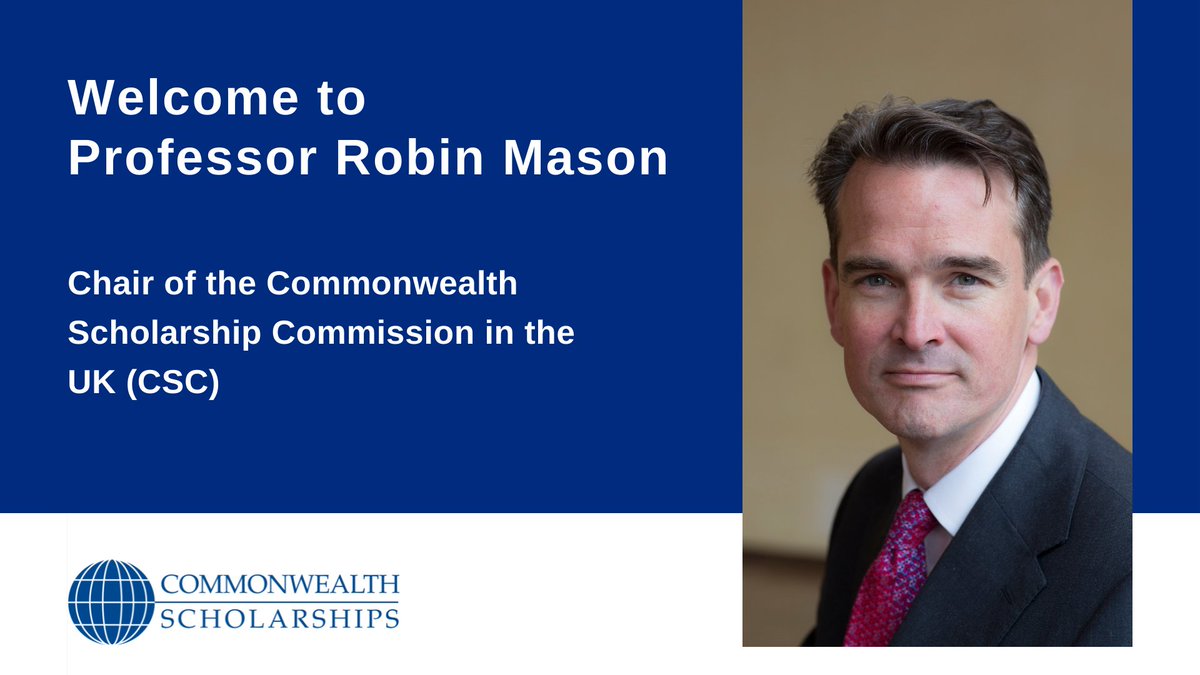 commschols's tweet photo. We are very pleased to welcome Professor Robin Mason as the new Chair of the Commonwealth Scholarship Commission in the UK. Robin joins us alongside his role as Pro-Vice-Chancellor (International) at @unibirmingham. #Welcome @CSCchair

Read more here 👉 https://t.co/xUmg48Cpld https://t.co/kImOvDPQaa
