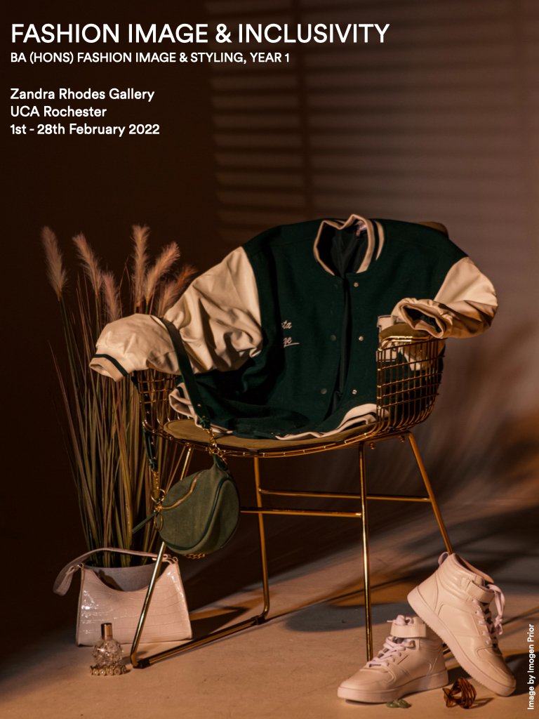 UCAKentGall's tweet photo. Next up at the Zandra Rhodes Gallery at UCA Rochester is Year 1 BA (Hons) Fashion Image &amp; Styling students' exhibition 'Fashion Image &amp; Inclusivity'.

The exhibition is open 1-28 February 2022.

Image by Imogen Prior. https://t.co/25ve2Rjekd