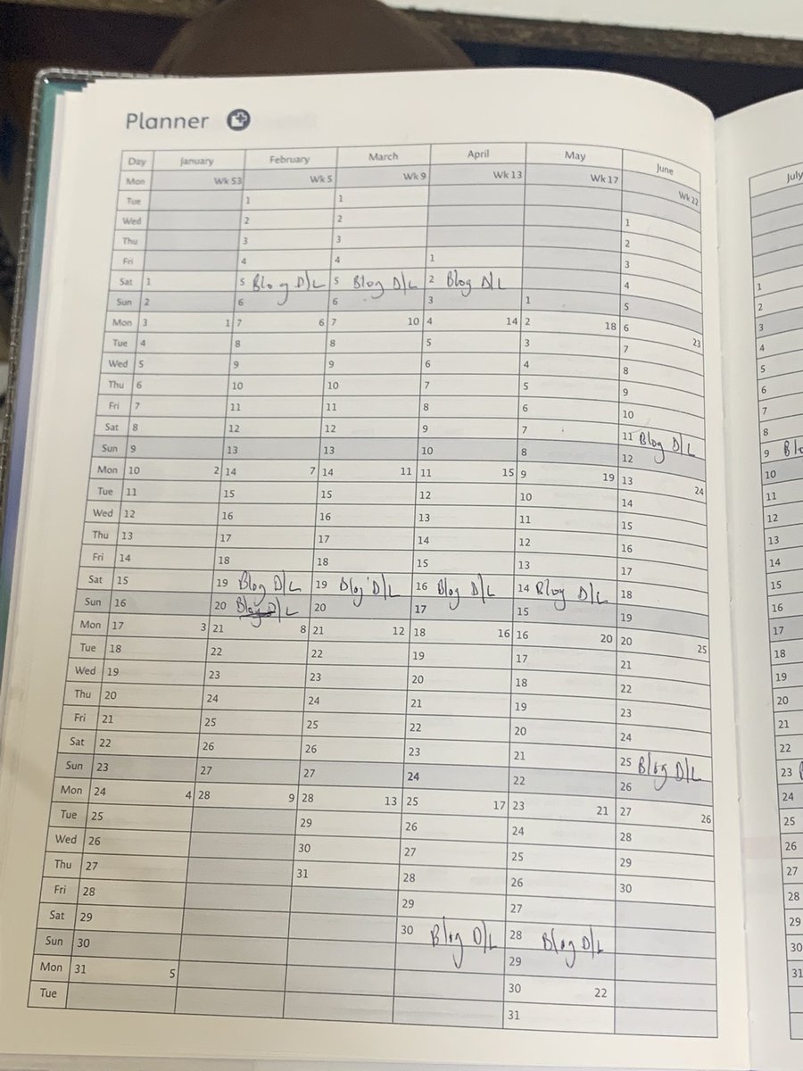 IamBuhe's tweet photo. My fortnight deadlines for my blogposts for the year 2022. I will do my best to stick to them
#FightingProcrastination
#BuildingGoodHabits
#Consistency https://t.co/VT2zbNvqGo