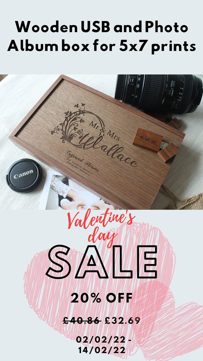 Shop my sale: 20% off. etsy.me/34omoxY #etsy #engravedheaven #etsyfinds #etsygifts #etsysale #etsycoupon #shopsmall #weddingusb #weddingphotographer #valentinesday #valentinesgift #gift
