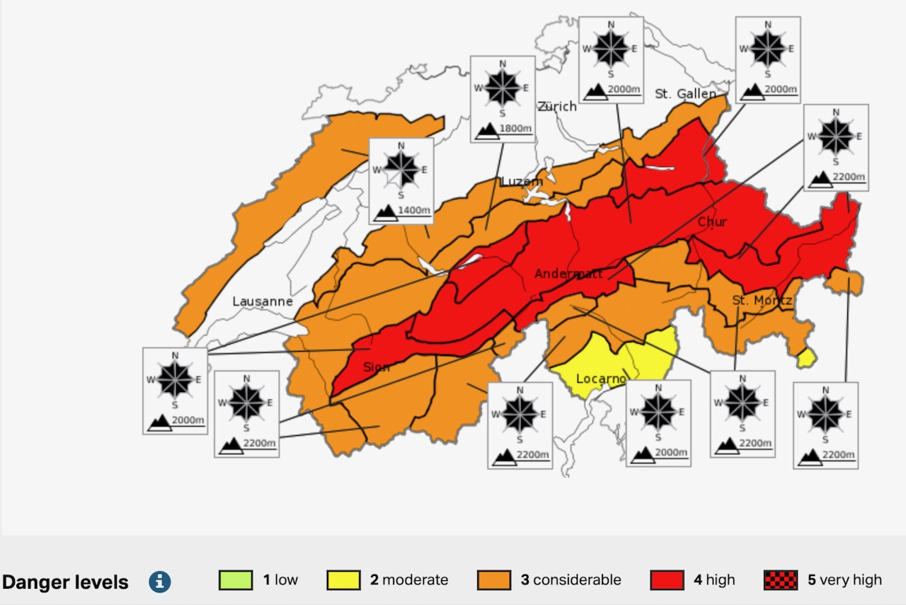 Snow News on Twitter "‘High’ danger level of avalanches