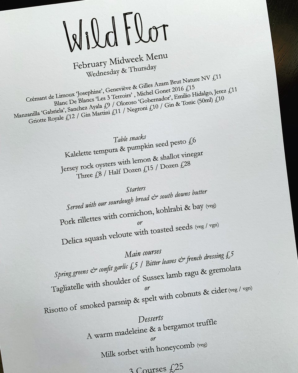 wildflorhove's tweet photo. Back open tonight from 6.30 with the astonishingly good value midweek menu alongside our a la carte &amp; we cannot wait. 

#wildflor #wellcellared #classiccookery https://t.co/nLRHl7FsY7