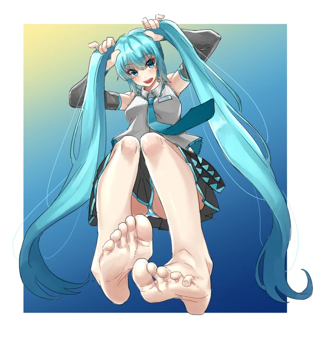 ツインテールと言えば
#一日一裸足絵
#ツインテールの日 