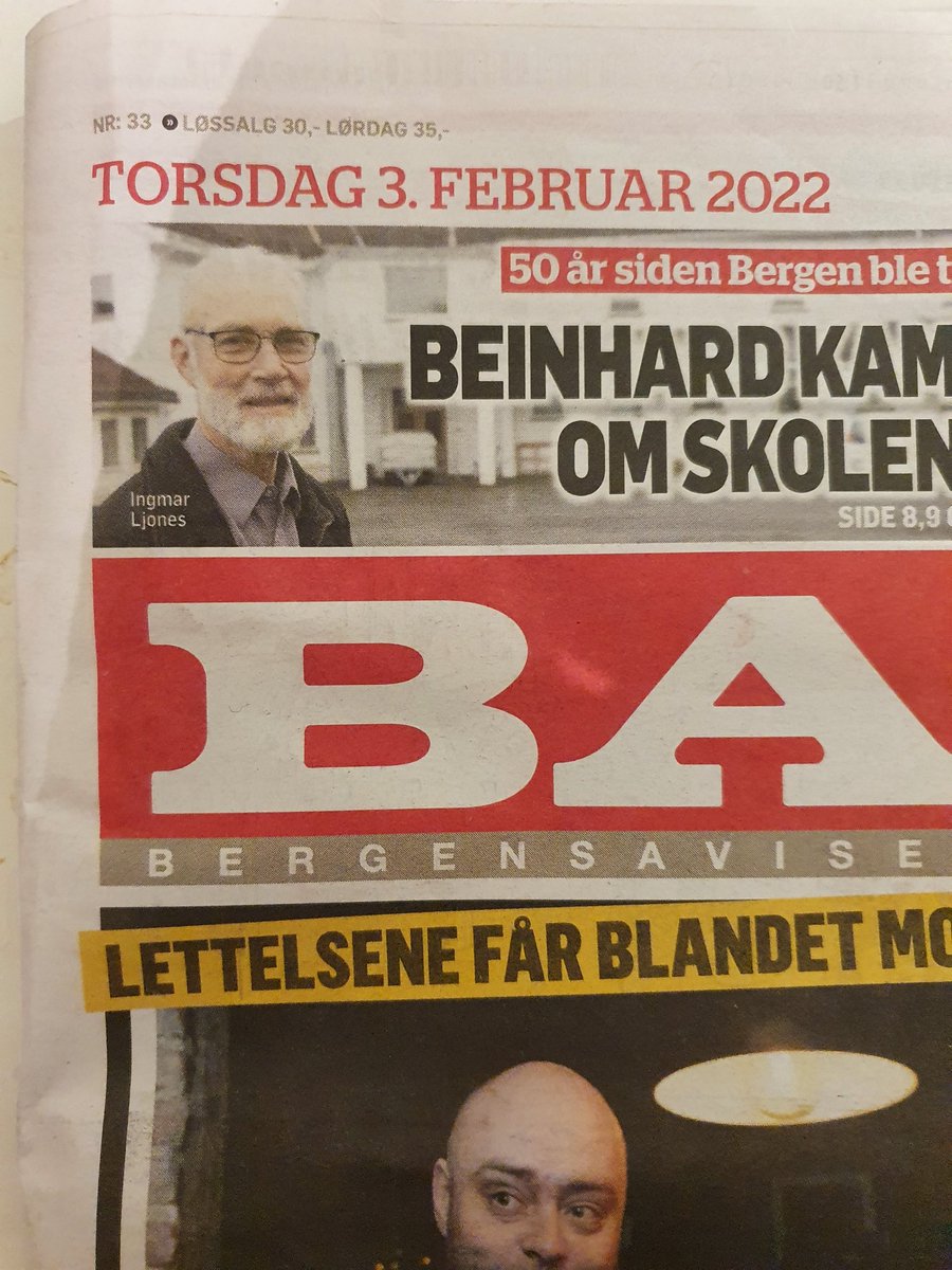 Ingen kjenner Bergen som <a href="/BA_no/">Bergensavisen</a> 
I dag presenterer de morgendagens nyheter og det i godt gammeldags trykket format.