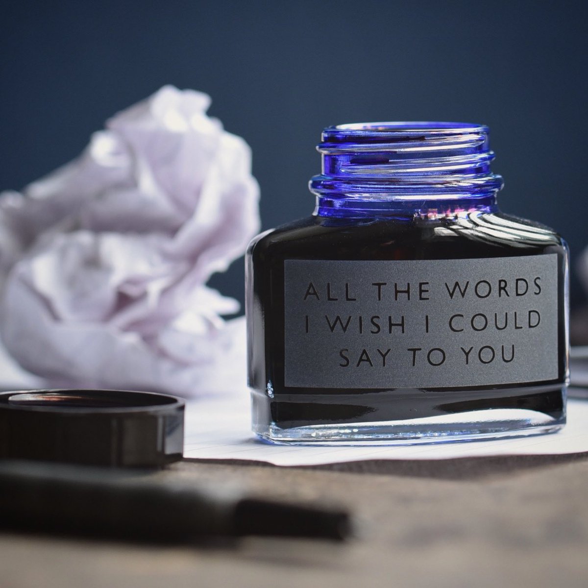 etched #ink bottle filled with unspoken emotions. #valentinesday