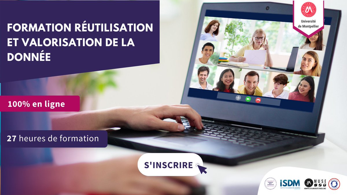 Comment valoriser vos travaux de recherche pour innover ? L'Université de Montpellier vous accompagne👇 
sdm.edu.umontpellier.fr

💼 Enseignement hybride e-learning et Visioconférence
✅ Inscription ouverte avec accès e-learning immédiat
📅 visioconférence 1, 2 et 3 juin