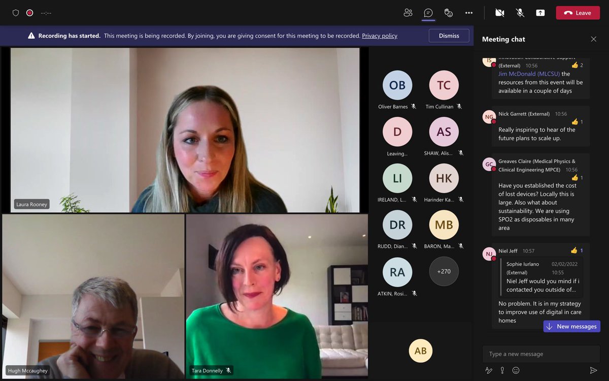 Hearing about importance of scaling virtual care initiatives to increase utilisation, reducing inequalities/digital poverty and offering patients personalised care and choice in care delivery #NHSInnovCollab @tara_donnelly1 😊👏👏👌