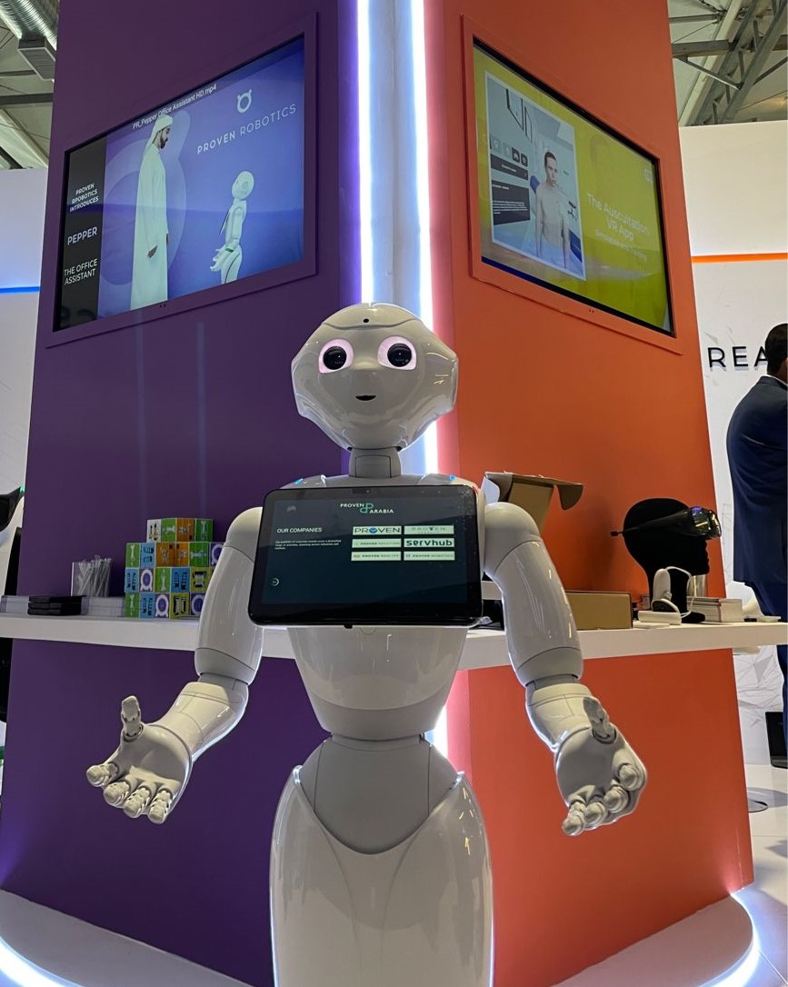 united_robotics's tweet image. Pepper in #SaudiArabia at #LEAP2022 event thanks to @provenarabia   @LEAPandInnovate 
#technology #KSA #robots #robotics