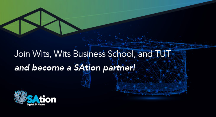 _sation's tweet photo. SAtion is proud to partner with leading academic institutions like @WitsOfficial, @witsbsschool & @Official_TUT to drive digital skills, innovation & entrepreneurship for true digitaliSAtion of SA. You can become a partner too: https://t.co/JrF8MBlpBQ
#SAtion #skills https://t.co/Yq1Jfxdm0O