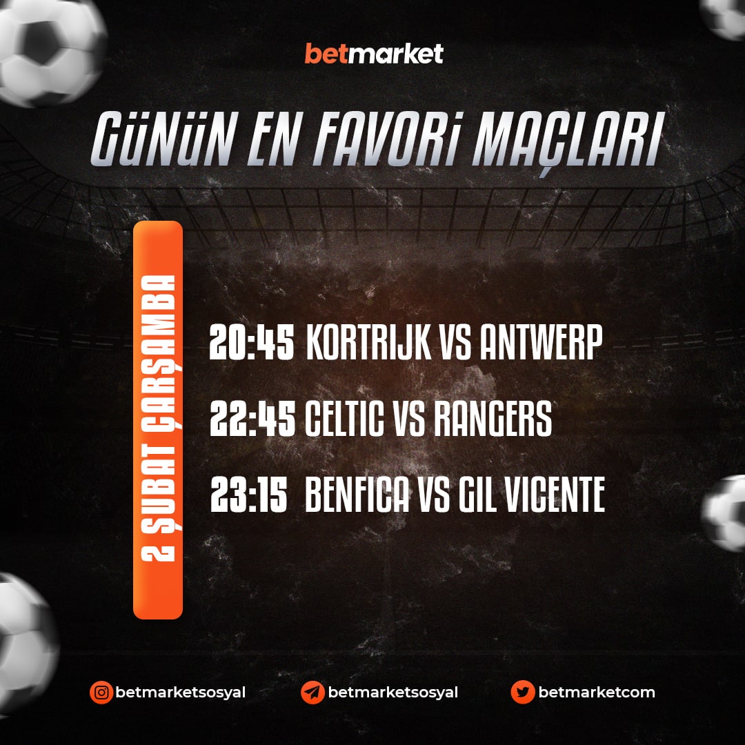 Heyecana katıl, günün favori maçlarıyla bahsini yap🎯