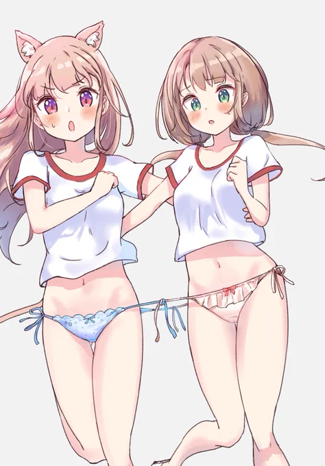 息が合わないとちょ～大変?な新競技
「紐パン2人3脚」 