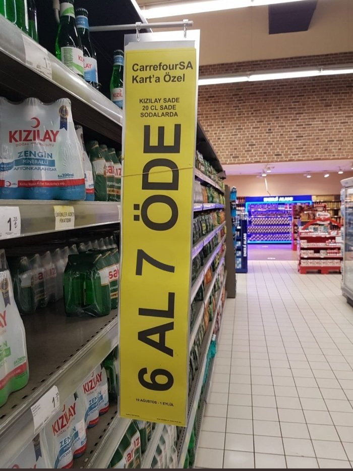 kampanyaya bile zam gelmiş