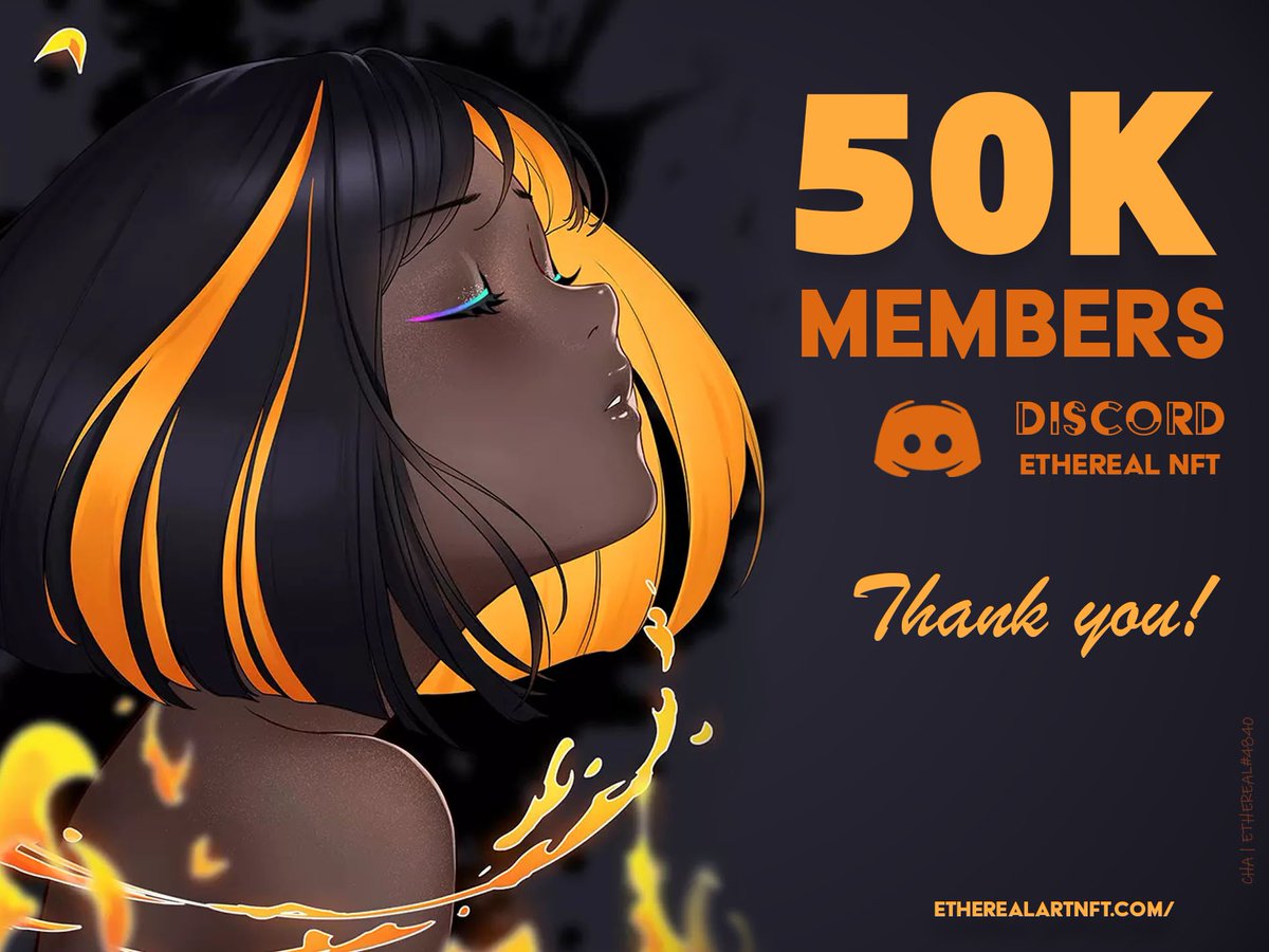 Ethereal Art (@etherealartnft) on Twitter photo 50K in discord in under 3 Days 🔥🤯
Join in our massive #NFT giveaway on this Twitter post and Discord celebration channel.
3x FREE Ethereal #Nfts
10x WL spots
RT + Like
Follow <a href="/EtherealartNFT/">Ethereal Art</a>
Tag 3 frens
#24hours #ETH $eth 50K in discord in under 3 Days 🔥🤯
Join in our massive #NFT giveaway on this Twitter post and Discord celebration channel.
3x FREE Ethereal #Nfts
10x WL spots
RT + Like
Follow <a href="/EtherealartNFT/">Ethereal Art</a>
Tag 3 frens
#24hours #ETH $eth