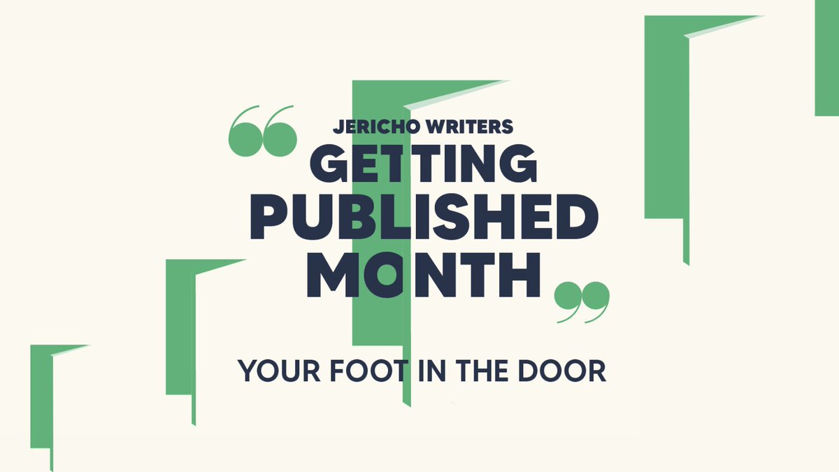 JerichoWriters's tweet photo. Get ready for Getting Published Month at Jericho Writers – March 2022!
Go from incomplete draft to bookshop shelves with 12 live online events connecting you with leading agents, authors & publishers.
Full lineup: https://t.co/TPCmLLWlSJ
Details ⬇️⬇️ #JWGettingPublished https://t.co/cODNanxuWo