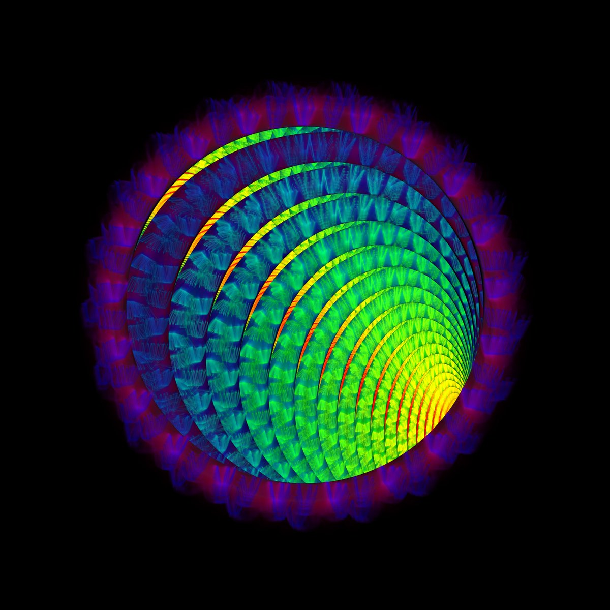 The portals of a pair serve as a direct link to each other. Anything that goes into one portal comes instantly out of the other. Entangled over large distances in the universe, portals bend the space-time continuum, creating super-fast space highways.
opensea.io/assets/0x495f9…
#nft