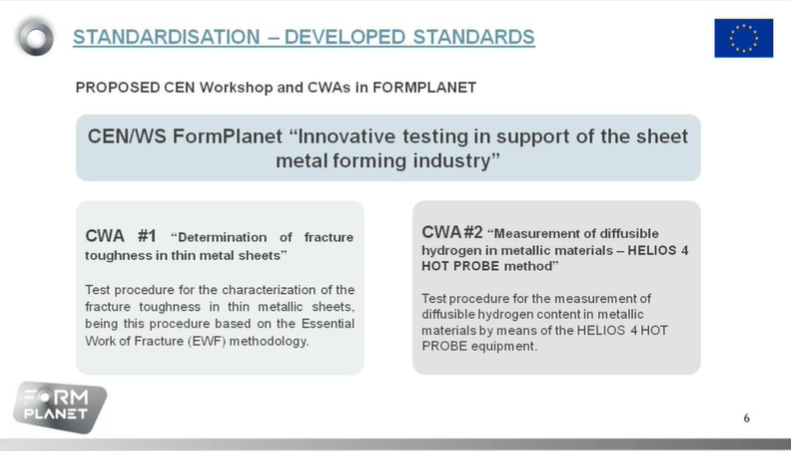 Formplanet_EU's tweet image. The first session finishes with Javier López-Quiles, programme manager at @NormasUNE, talking about two standardisation CEN Workshop agreements on two novel characterisation methodologies 

More information about #FormPlanet standardisation 👉formplanet-project.eu/standardisatio…