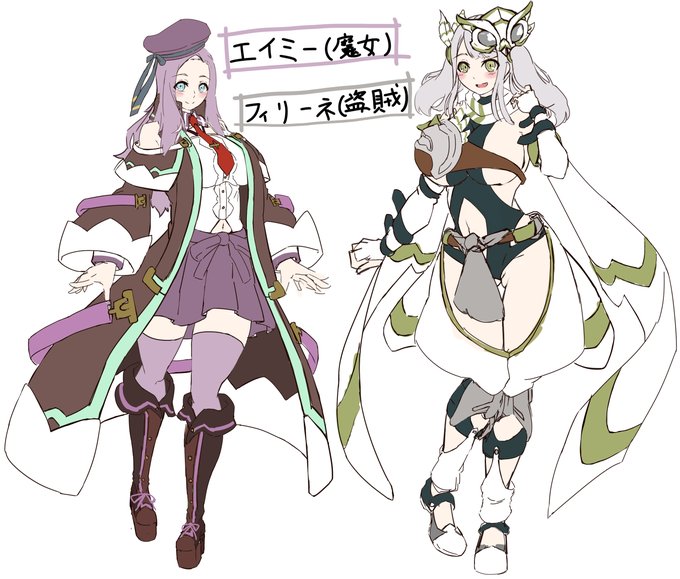 魔女エイミーと盗賊フィリーネをざっくり描きました。
#ゴッドイーター
#イラスト好きな人とつながりたい 
#イラストレーターさんと繋がりたい 
#絵師さんと繋がりたい
#絵描きさんとつながりたい 