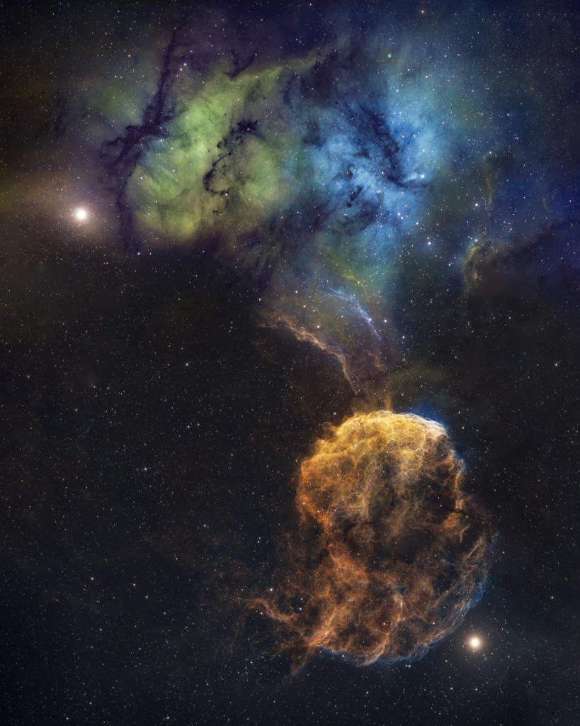 SaveTheSpace1's tweet photo. 🔭Jellyfish Nebula
by Charles Bonafilia

#Astrophotography 
#StopSpaceArmsRace https://t.co/M3IjBHPcHW