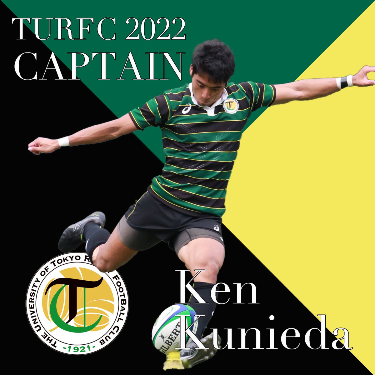 TURFC_1921's tweet photo. 【2022年度首脳陣紹介】

主将 國枝健

ポジション：WTB,FB
学部：文学部社会学専修
高校：筑波大学附属駒場

2022シーズンは、國枝組としてチーム一丸となって闘います。応援のほどよろしくお願い申し上げます。

#TURFC2022
#TURFC 
#東大ラグビー部
#東京大学運動会ラグビー部
#2022國枝組 https://t.co/nG3ibrkf0p