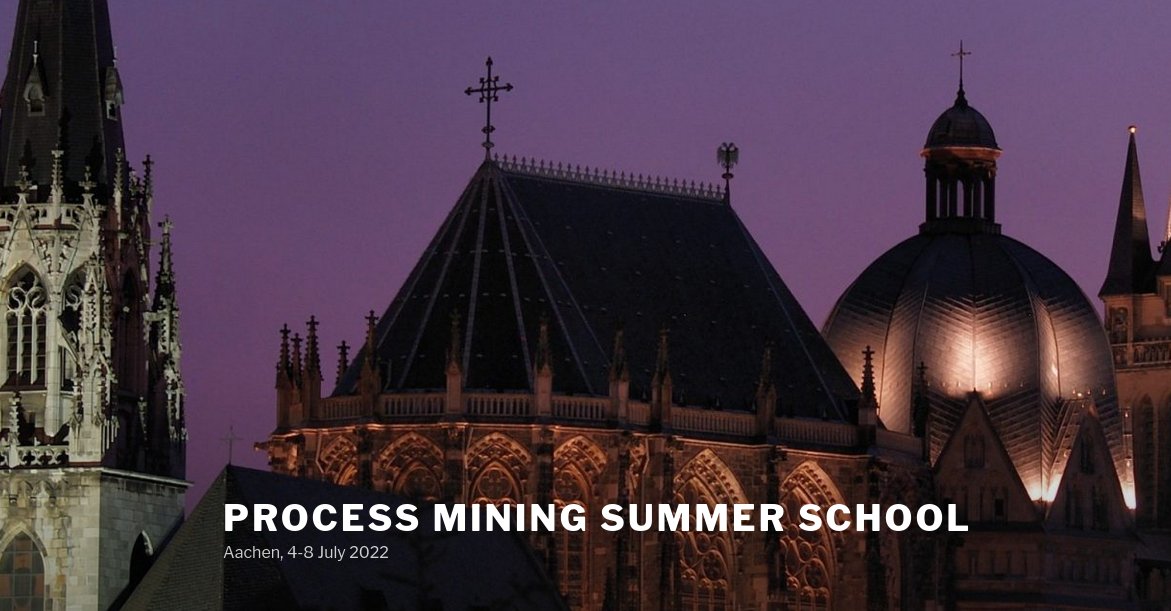 PrMiningSchool's tweet image. Applications are still open! Come to Aachen this summer, and enjoy the city as well as lectures by world-class #ProcessMining experts! Apply today: process-mining-summer-school.org