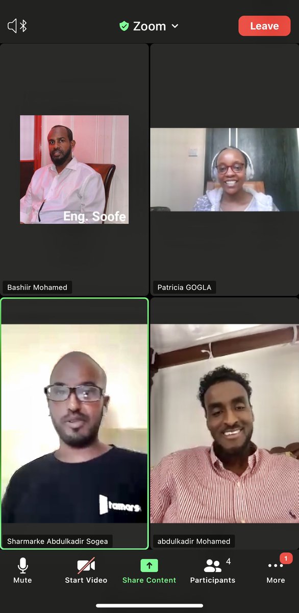 SOGEA15's tweet photo. It was an honor and privilege for SOGEA to have a virtual meeting today with Ms. Patricia Njeri from @GOGLAssociation and discussed possible membership opportunities and a future collaborations. An introductory meeting that ended in a +ve atmosphere.
#Somalia https://t.co/KENN150y6y